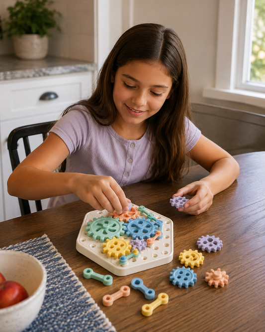 Interlocking STEM Gear Toy Set