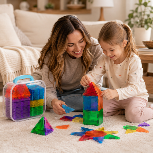 3D Magnetic Building Tiles Set