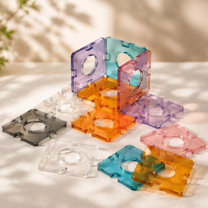 Modular Interlocking Acrylic Building Tiles