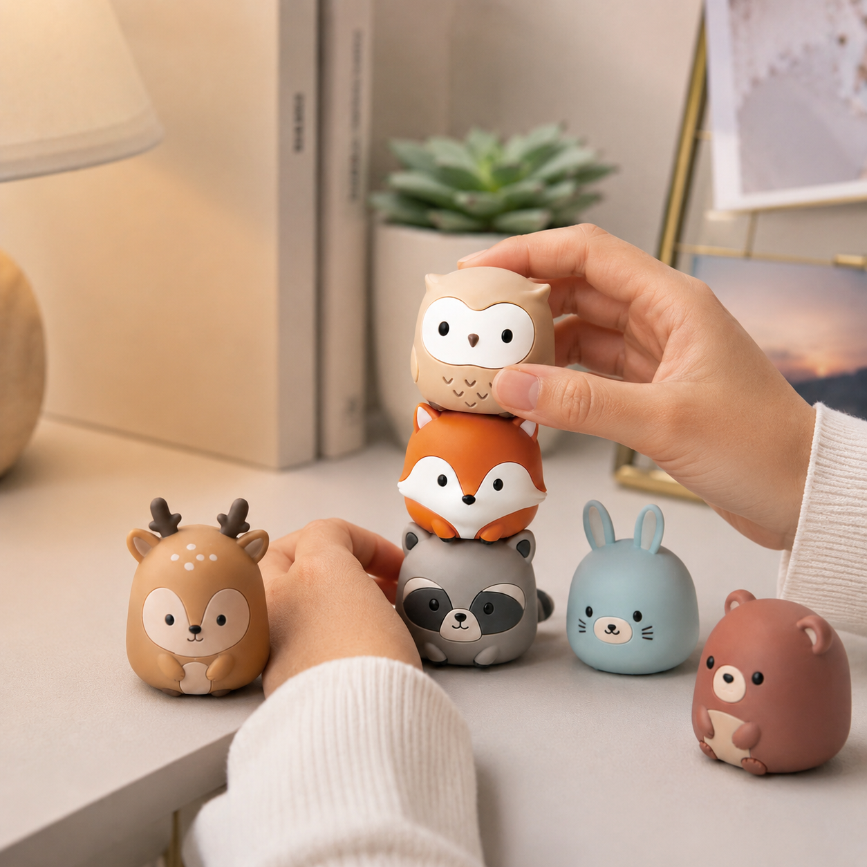 Forest Friends Silicone Stacking Toy