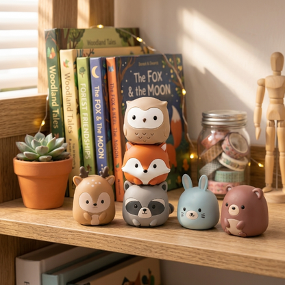 Forest Friends Silicone Stacking Toy
