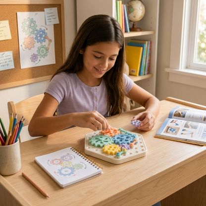Interlocking STEM Gear Toy Set