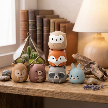 Forest Friends Silicone Stacking Toy