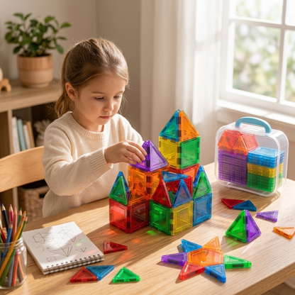 3D Magnetic Building Tiles Set