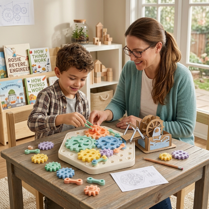 Interlocking STEM Gear Toy Set