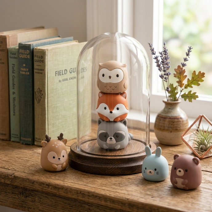 Forest Friends Silicone Stacking Toy