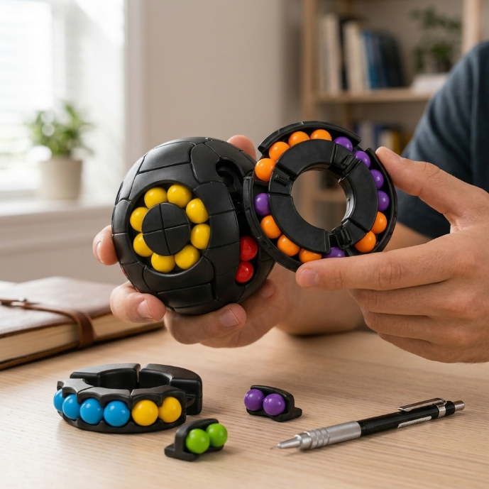 3D Orbital Bead Mechanical Puzzle Sphere
